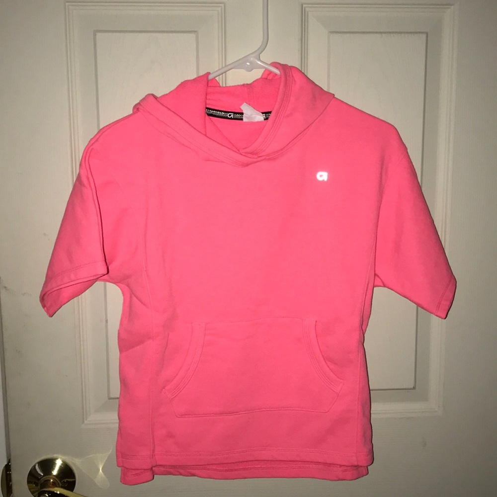 GapFit Neon Pink Short Sleeve Hoodie